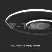 Slika V-TAC LED dekorativna svetiljka Ø 620 × h 50 mm 48W 5150lm 4000K IP20 crna