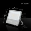 Slika V-TAC LED reflektor CREE 100W 11480 lm 6500K IP65 crno kućište