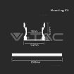 Slika V-TAC ALU profil za LED traku 17,2×15,5×2000 mm