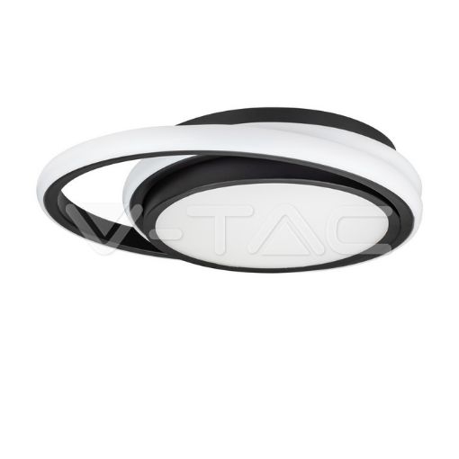 Slika V-TAC LED dekorativna svetiljka Ø450 × h 50 mm 38W 4050lm 4000K IP20 crna