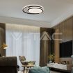 Slika V-TAC LED dekorativna svetiljka Ø450 × h 50 mm 38W 4050lm 4000K IP20 crna