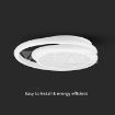 Slika V-TAC LED dekorativna svetiljka Ø450 × h 50 mm 38W 4050lm 4000K IP20 bela