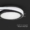 Slika V-TAC LED dekorativna svetiljka Ø300 × h 50 mm 24W 2560lm 4000K IP20 crna