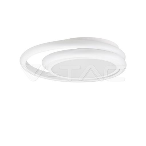 Slika V-TAC LED dekorativna svetiljka Ø300 × h 50 mm 24W 2560lm 4000K IP20 bela