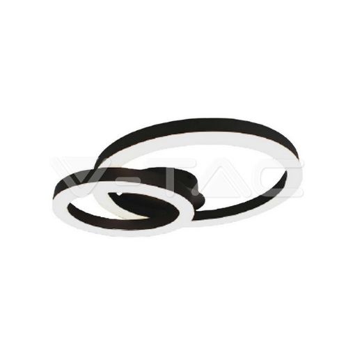 Slika V-TAC LED dekorativna svetiljka Ø450 × h 105 mm 20W 2130lm 3000K IP20 crna