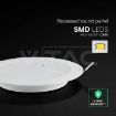 Slika V-TAC LED panel 6W 630lm IP20 bela