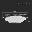 Slika V-TAC LED panel 6W 660lm 4000K IP20 bela