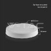 Slika V-TAC LED panel nadgradni 6W 660lm 6500K IP20 bela