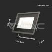 Slika V-TAC LED reflektor F-Series 30W 2510 lm 6400K IP65 crno kućište