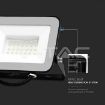 Slika V-TAC LED reflektor Samsung 30W 2505 lm 6500K IP65 crno kućište