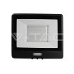 Slika V-TAC LED reflektor sa senzorom Samsung 50W 4000 lm 4000K IP65 crno kućište