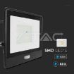 Slika V-TAC LED reflektor sa senzorom Samsung 50W 4000 lm 4000K IP65 crno kućište