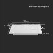 Slika V-TAC LED panel 3W 330lm 4000K IP20 bela