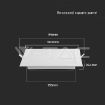Slika V-TAC LED panel 12W 1200lm 4000K IP20 bela