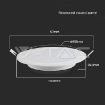 Slika V-TAC LED panel 12W 1200lm 6500K IP20 bela