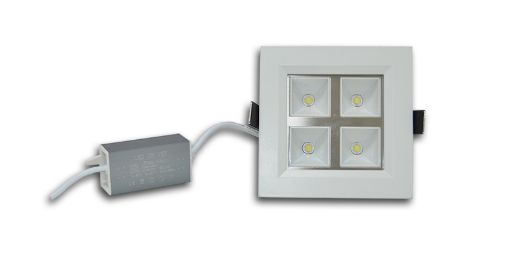 Slika Led ugradni panel sa diodama 6400 k, 4 w, kućište od Aluminijuma u mat beloj boji, dimenzija otvora 87x87mm, dimenzija sveiljke 100x100 mm. Šifra PO352-3w