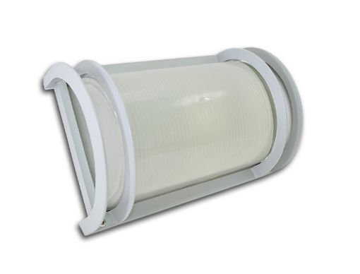 Slika Plafonska svetiljka 1xE27 100w IP54. Telo svetiljke Izliveno od Aluminijuma, plastificirana, Sive boje, dimenczje: D 265 x Š 180 x h 130 mm. Šifra 2616-1