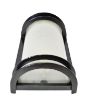 Slika Plafonska svetiljka 1xE27 100w IP54. Telo svetiljke Izliveno od Aluminijuma, plastificirana, Crne boje, dimencije: D 265 x Š 180 x h 130 mm. Šifra 2616-1C
