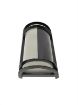 Slika Zidna svetiljka 1xE27 100w IP54. Telo svetiljke Izliveno od Aluminijuma, plastificirana, Crne boje, dimenzije: D 265 x Š 180 x h 130 mm. Šifra 2616-2C