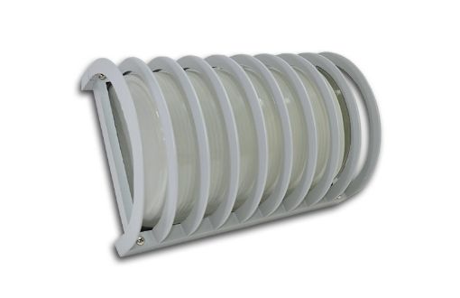 Slika Plafonska - Zidna svetiljka 1xE27 100w IP54. Telo svetiljke Izliveno od Aluminijuma, plastificirana, Sive boje, dimenzije: D 265 x Š 180 x h 130 mm.Šifra 2616-3