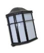 Slika Zidna svetiljka 1xE27 100w IP20, Telo svetiljke Izliveno od Aluminijuma, plastificirana, Crne boje, dimenzije:  D 190 x S 105 x h 248 mm. Šifra 2514C