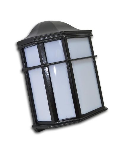 Slika Zidna svetiljka 1xE27 100w IP20, Telo svetiljke Izliveno od Aluminijuma, plastificirana, Crne boje, dimenzije:  D 190 x S 105 x h 248 mm. Šifra 2514C