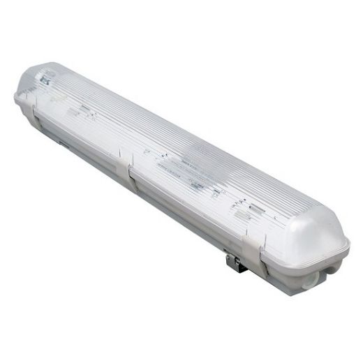 Slika Fluo Svetiljka Dihtovana T8 1x18 w, elektromagnetna prigušnica, IP65, dim. D640xŠ85xV90 mm