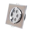 Slika Led ugradna rozetna 6x1w, 6400k, fi 85 mm - 104x104 mm, matt chrom. Šifra TS 0307