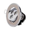 Slika Led ugradna rozetna 3x1w, 6400k, fi 68 /88 mm, matt chrom. Šifra TS 0303