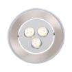 Slika Led ugradna rozetna 3x1w, 6400k, fi 68 /88 mm, matt chrom. Šifra TS 0303